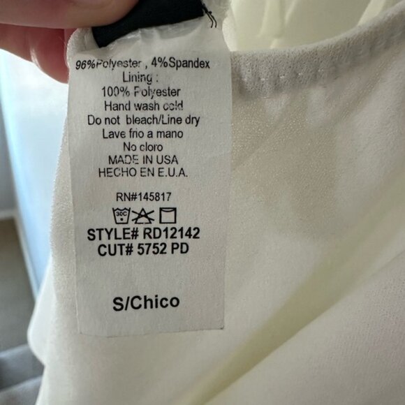 Windsor White Sleeveless Cut-Out Back V-Neckline - Picture 5 of 5